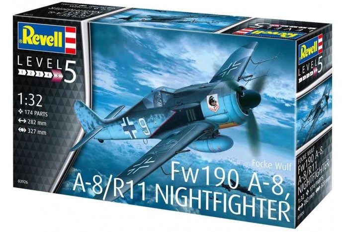 Plastic ModelKit letadlo 03926 - Focke Wulf  Fw190A-8, A-8/R11 Nightfighter (1:32)