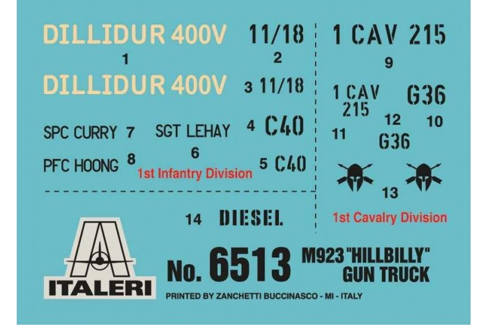 Model Kit military 6513 - M923 "HILLBILLY" Gun Truck (1:35)