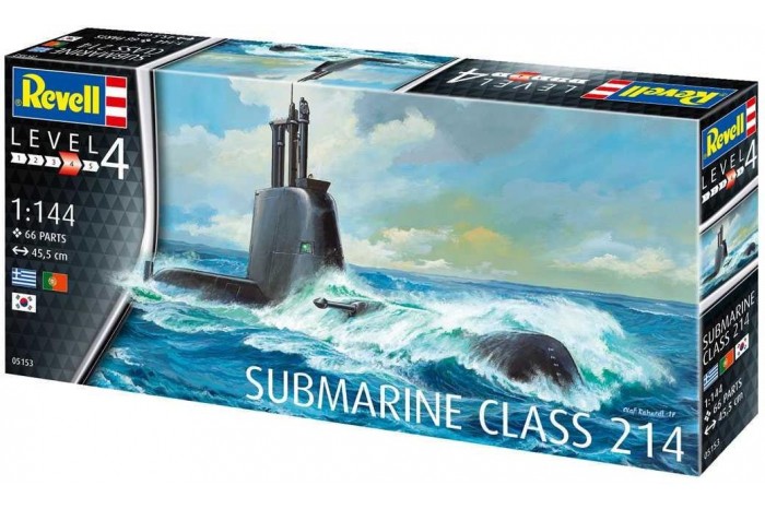 Plastic ModelKit ponorka 05153 - Submarine Class 214 (1:144)