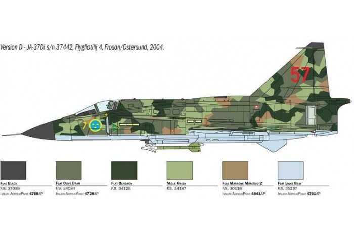 Model Kit letadlo 2785 -SAAB JA 37/AJ 37 VIGGEN (1:48)