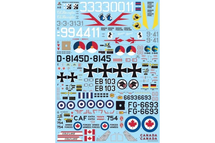 Model Kit letadlo 2514 - F-104 STARFIGHTER G/S - Upgraded Edition RF version  (1:32)