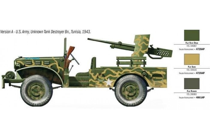 Model Kit military 6555 - M6 GUN MOTOR CARRIAGE WC-55 (1:35)