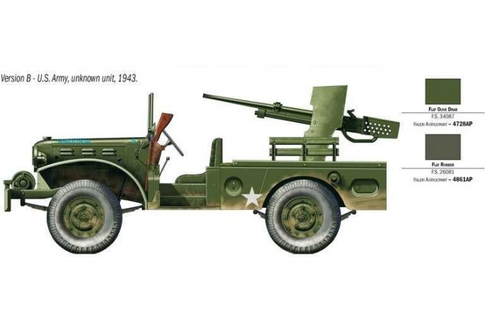 Model Kit military 6555 - M6 GUN MOTOR CARRIAGE WC-55 (1:35)