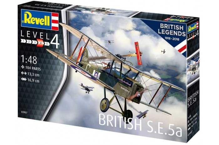 Plastic ModelKit letadlo 03907 - 100 Years RAF: British S.E. 5a (1:48)