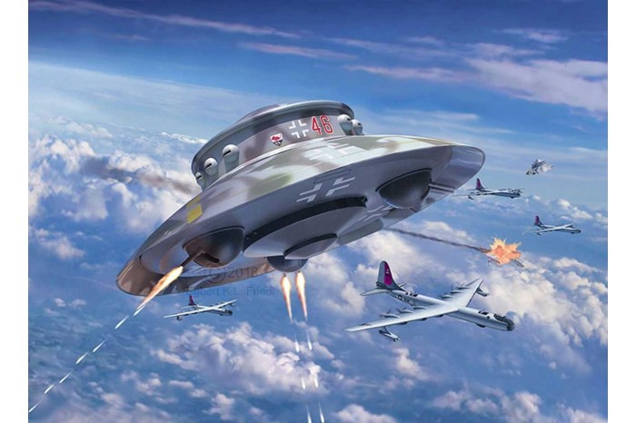 Plastic ModelKit letadlo 03903 - Flying Saucer Haunebu (1:72)