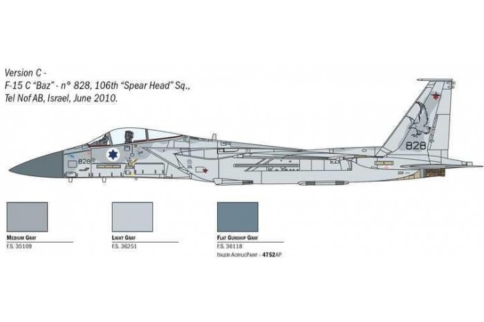 Model Kit letadlo 1415 - F-15C Eagle (1:72)