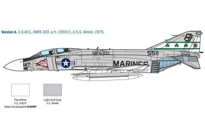 Model Kit letadlo 2781 - F-4J Phantom II (1:48)