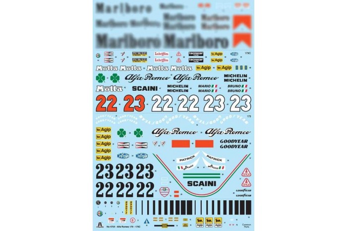 Model Kit auto 4704 - Alfa Romeo 179 - 179C (1:12)