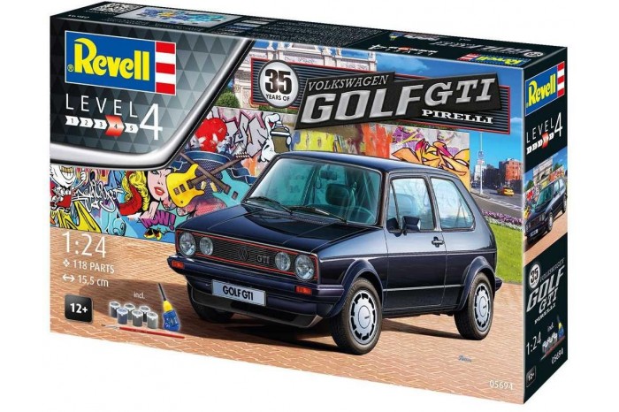 Gift-Set auto 05694 - 35 Years VW Golf 1 GTi Pirelli (1:24)