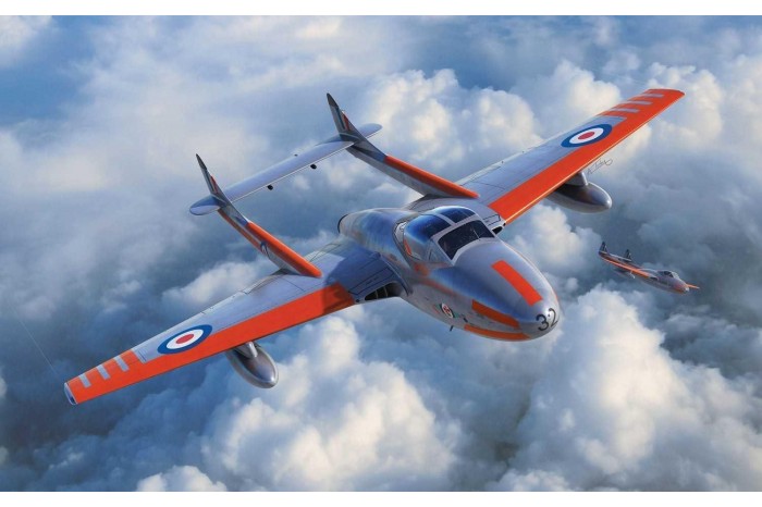 Classic Kit letadlo A02058A - deHavilland Vampire T.11 / J-28C (1:72)