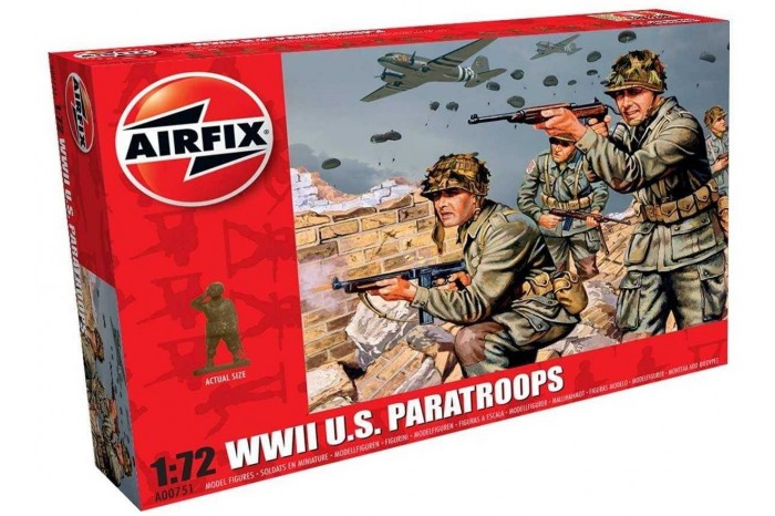 WWII US Paratroops (1:72) - A00751
