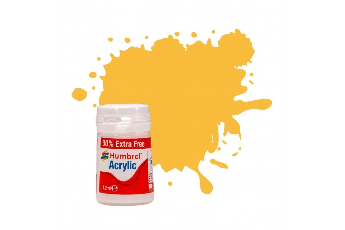 Humbrol barva akryl AB0024EP - No 24 Trainer Yellow Matt (+ 30% navíc zdarma)