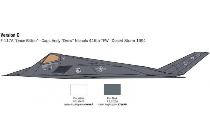 Model Kit letadlo 2750 - F-117A NIGHTHAWK (1:48)