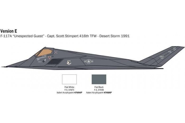 Model Kit letadlo 2750 - F-117A NIGHTHAWK (1:48)