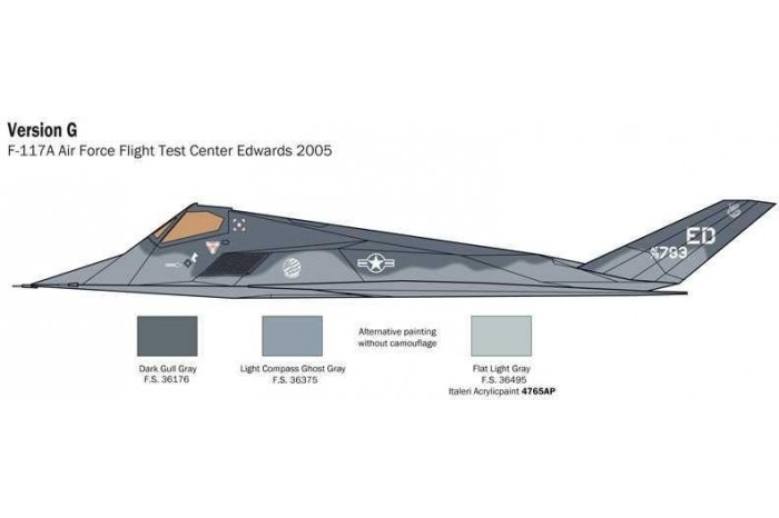 Model Kit letadlo 2750 - F-117A NIGHTHAWK (1:48)