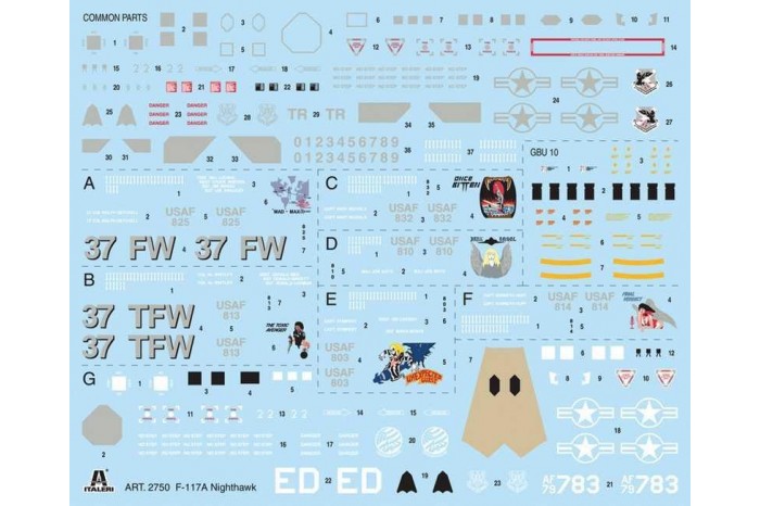 Model Kit letadlo 2750 - F-117A NIGHTHAWK (1:48)