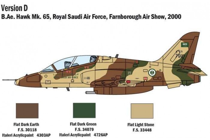 Model Kit letadlo 1396 - HAWK T1 (1:72)