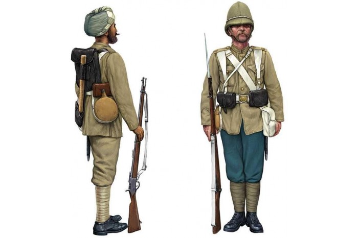 Model Kit figurky 6187 - British Infantry and Sepoys (1:72)