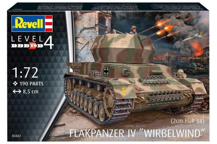 Plastic ModelKit military 03267 - Flakpanzer IV Wirbelwind (2 cm Flak 38)  (1:72)