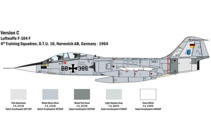 Model Kit letadlo 2509 - TF-104 G Starfighter (1:32)