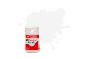 Humbrol barva akryl AB0022EP - No 22 White Gloss (+ 30% navíc zdarma)