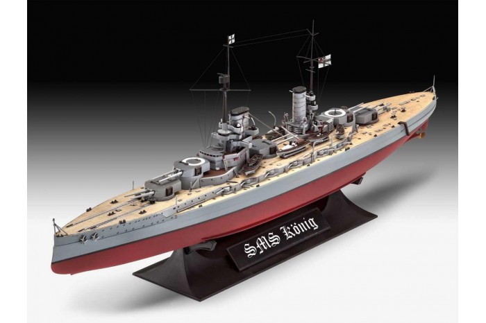 Plastic ModelKit loď 05157 - WWI Battleship SMS KÖNIG (1:700)