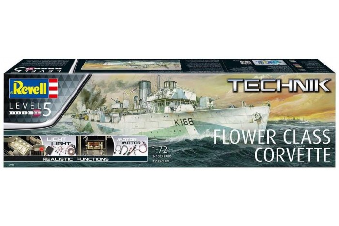 Plastic ModelKit TECHNIK loď 00451 - Flower Class Corvette (1:72)