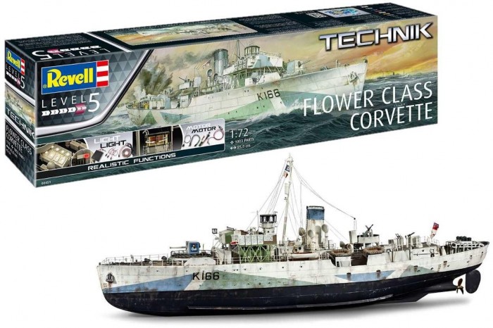 Plastic ModelKit TECHNIK loď 00451 - Flower Class Corvette (1:72)