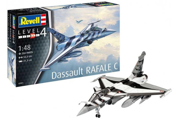 Plastic ModelKit letadlo 03901 - Dassault Rafale C (1:48)