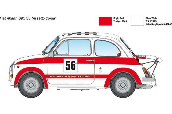 Model Kit auto 4705 - FIAT Abarth 695SS/Assetto Corsa (1:12)