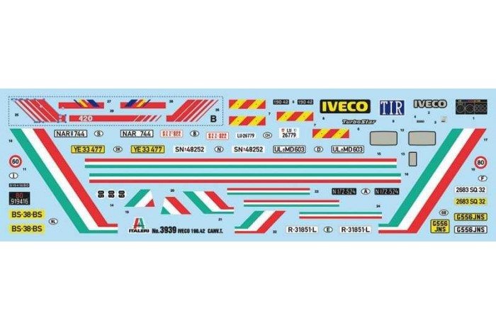 Model Kit truck 3939 - IVECO Turbostar 190-42 Canvas (1:24)