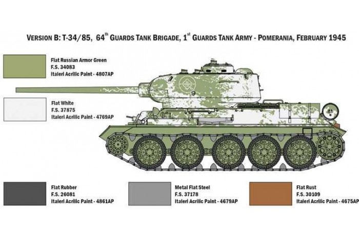 Model Kit tank 6545 - T34/85 Zavod 183 Mod. 1944 (1:35)