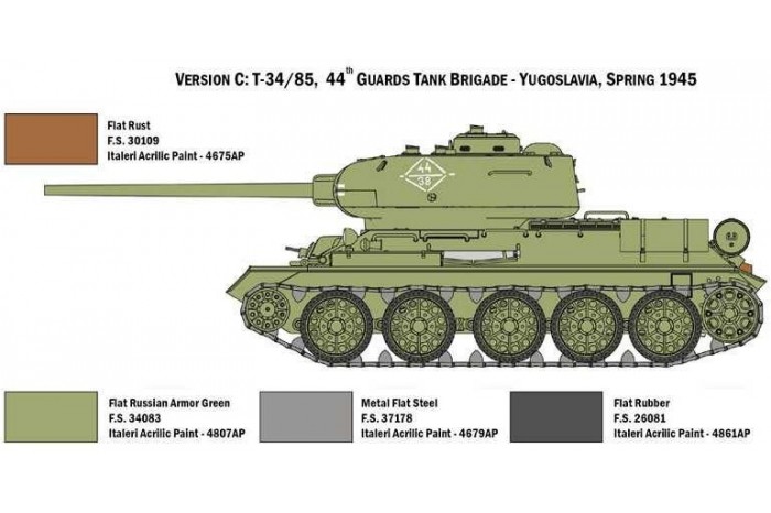 Model Kit tank 6545 - T34/85 Zavod 183 Mod. 1944 (1:35)