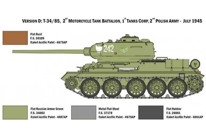 Model Kit tank 6545 - T34/85 Zavod 183 Mod. 1944 (1:35)