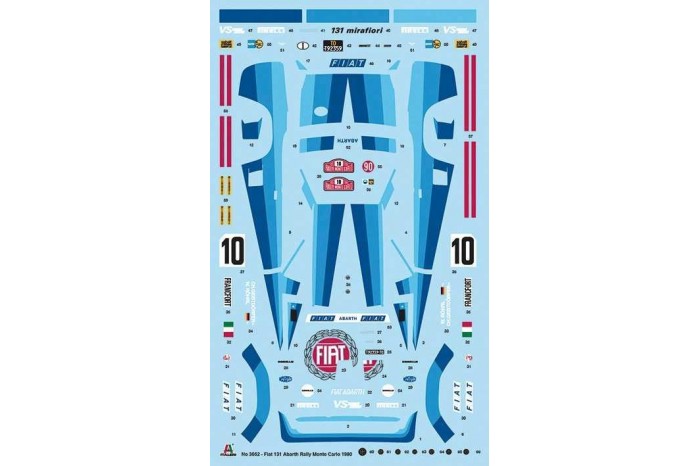 Model Kit auto 3662 - FIAT 131 Abarth Rally (1:24)