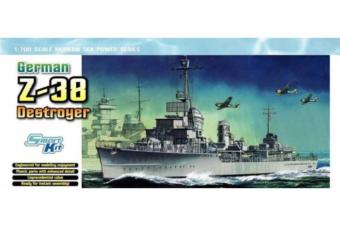 GERMAN Z-38 DESTROYER (SMART KIT) (1:700) - 7134