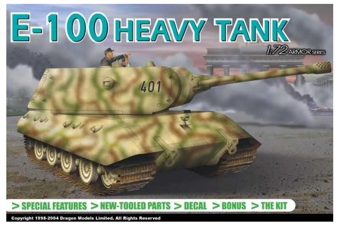 GERMAN HEAVY TANK E-100 (1:72) - 7256