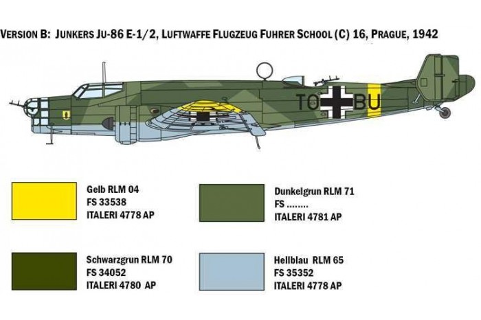 Model Kit letadlo 1391 - JU 86 E1/E2 (1:72)