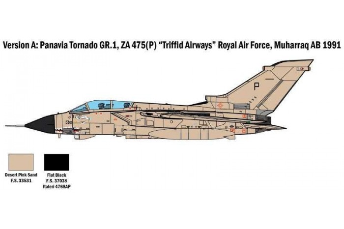 Model Kit letadlo 2783 - TORNADO GR.1/IDS - GULF WAR (1:48)