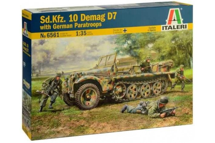 Sd. Kfz. 10 Demag D7 with German Paratroops (1:35) - 6561