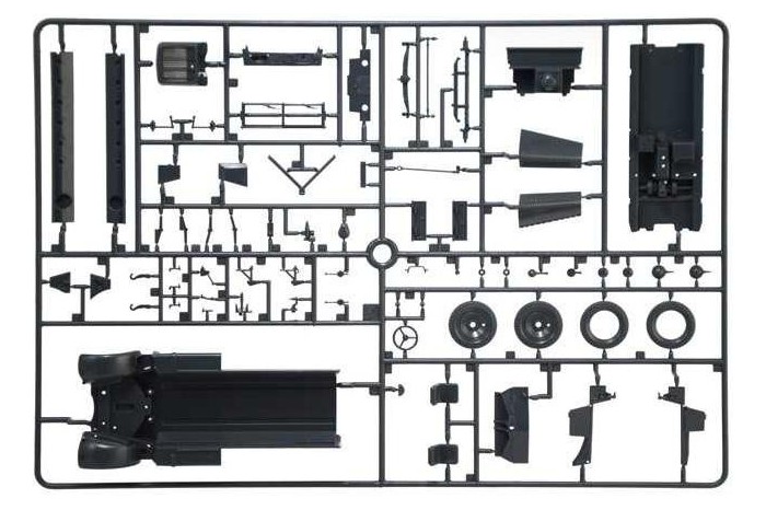 Model Kit military 6561 - Sd. Kfz. 10 Demag D7 with German Paratroops (1:35)