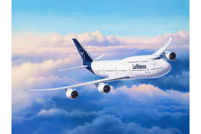 Plastic ModelKit letadlo 03891 - Boeing 747-8 Lufthansa "New Livery" (1:144)