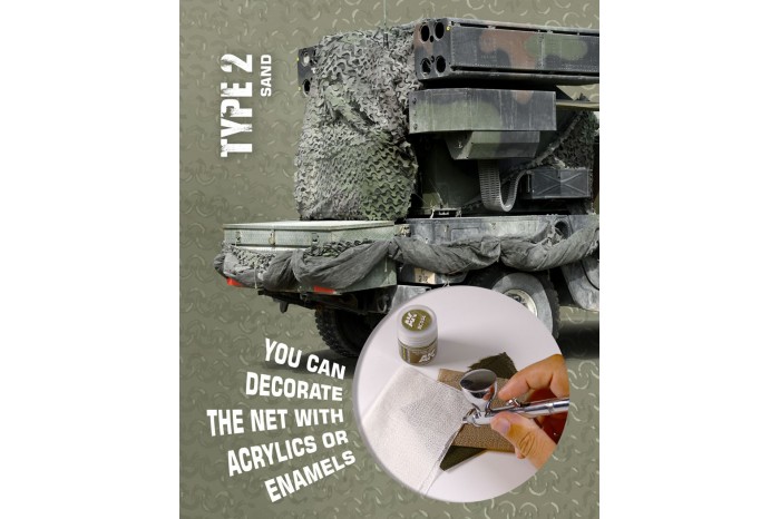 Hnedá kamuflážná sieť, typ 2 (CAMOUFLAGE NET BROWN TYPE 2) - AK8062