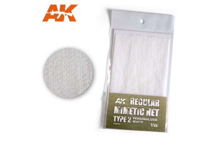 Bielá kamuflážná sieť, typ 2 (CAMOUFLAGE NET WHITE TYPE 2) - AK8063