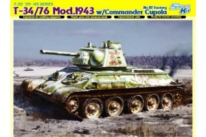 T-34/76 MOD. 1943 w/COMMANDER CUPOLA NO. 112 FACTORY (1:35) - 6584