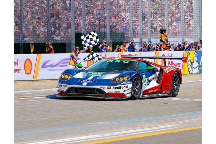 Plastic ModelKit auto 07041 - Ford GT Le Mans 2017 (1:24)