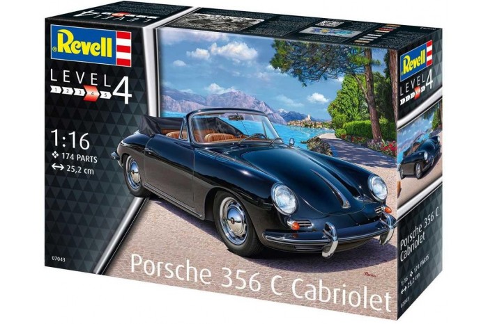 Plastic ModelKit auto 07043 - Porsche 356 Cabriolet (1:16)