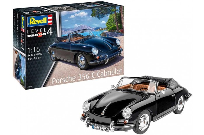 Plastic ModelKit auto 07043 - Porsche 356 Cabriolet (1:16)