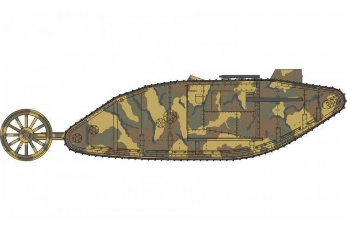 Classic Kit VINTAGE tank A01315V - WWI Male Tank Mk.I (1:76)