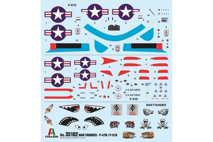 Model Kit War Thunder 35102 - P-47 N and P-51 D (1:72)